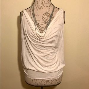 White toga-like tank top - Sz Sml